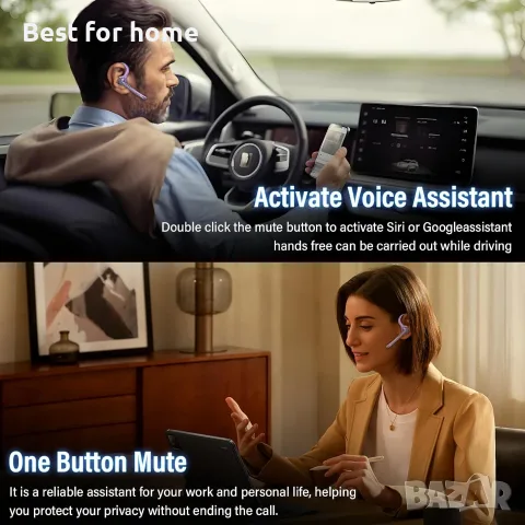 Bluetooth слушалки, безжични Bluetooth 5.3 слушалки, LED дисплей, 118 часа безжични слушалки, снимка 5 - Bluetooth слушалки - 55531410