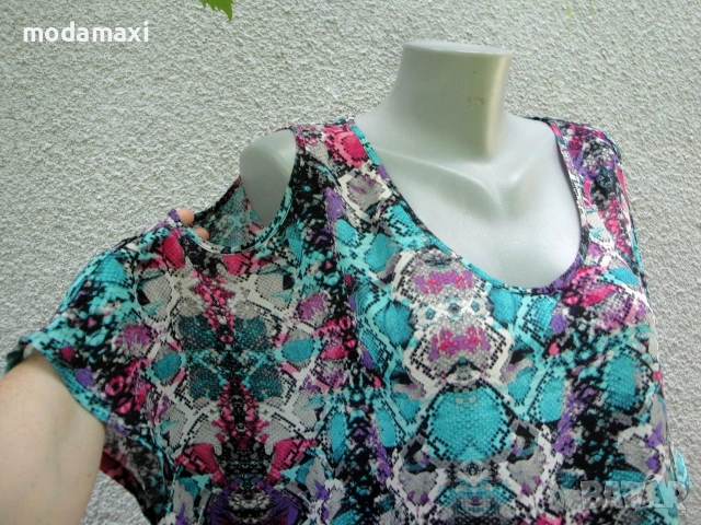 4XL Нова  туника  Alexia с голи рамене , снимка 2 - Туники - 55054257
