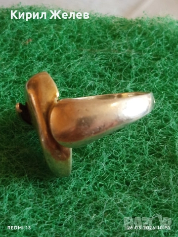 Ретро Арт бижу сребърен пръстен майсторска изработка 52965, снимка 7 - Пръстени - 53981755