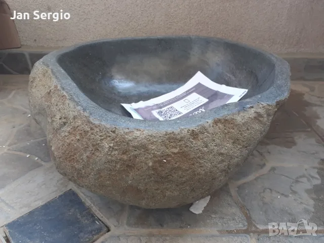 каменна мивка за баня 