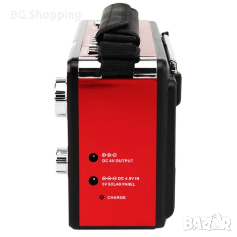 Aкумулаторно, преносимо радио с фенер, MP3, USB, SD карта/ Portable radio with flashlight MP3, USB, снимка 8 - Радиокасетофони, транзистори - 47743552