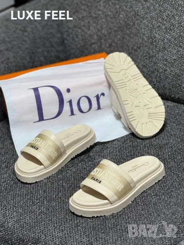 MIU MIU ⚜️ DIOR ⚜️ PRADA ⚜️ CHANEL ⚜️ Дамски Чехли , снимка 2 - Чехли - 54983949
