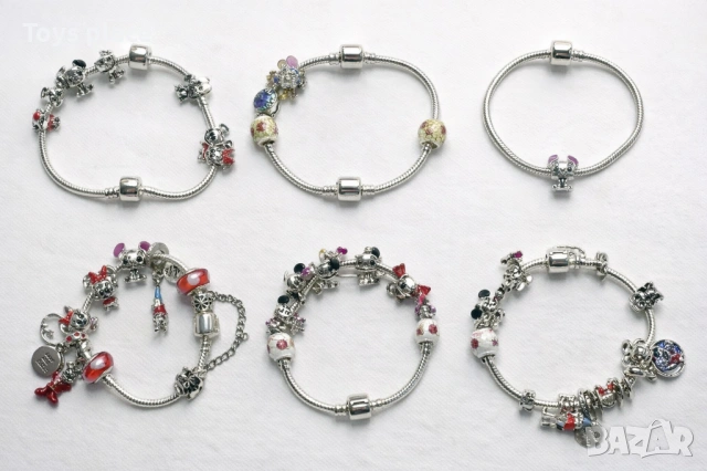 Disney Гривна тип Пандора Лило и Стич, Мики Маус Lilo and Stitch Minnie mouse Pandora 