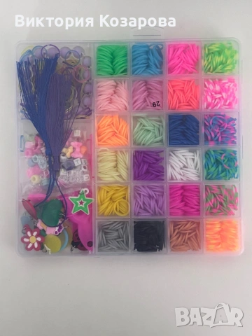 Кутии с многоцветни ластици LOOM KITS, снимка 2 - Други - 54303967