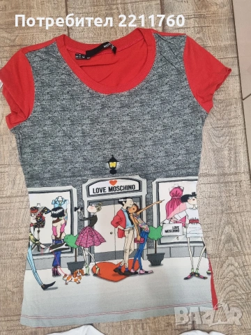 Тениски Love Moschino , снимка 4 - Тениски - 55070880