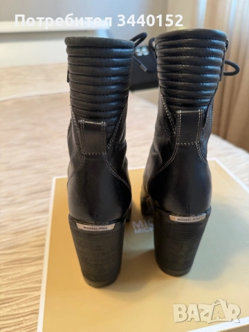Дамски кожени боти Michael Kors №36 – черни, като нови, снимка 5 - Дамски боти - 54012710