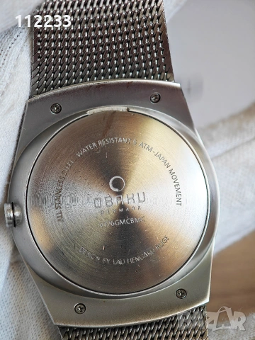 Obaku Denmark часовник, снимка 3 - Мъжки - 55158165