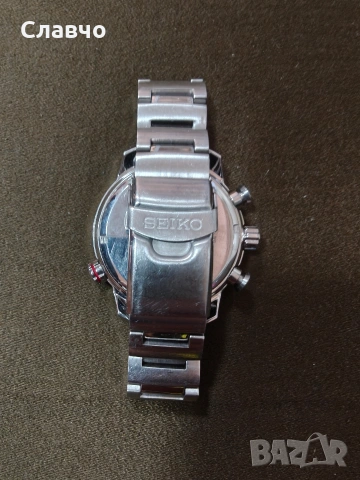 SEIKO ProspeX SSC349P1 Sky Solar V176 Chronograph Pilot Steel NOS Stainless Date, снимка 3 - Мъжки - 55212269