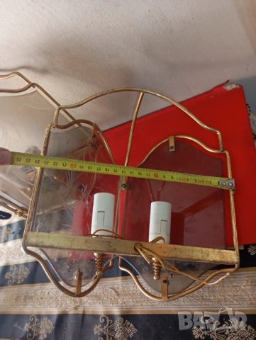Два винтидж аплика комплект, снимка 5 - Лампи за стена - 54291741