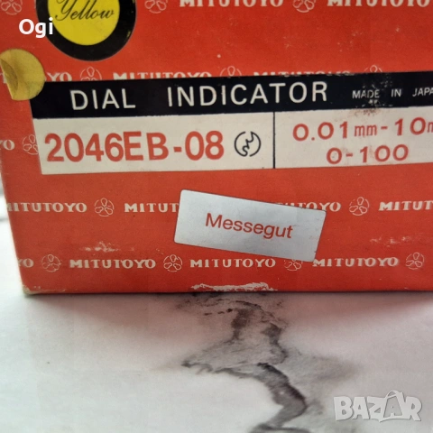 Индикаторен часовник MITUTOYO , снимка 3 - Шублери - 53524828
