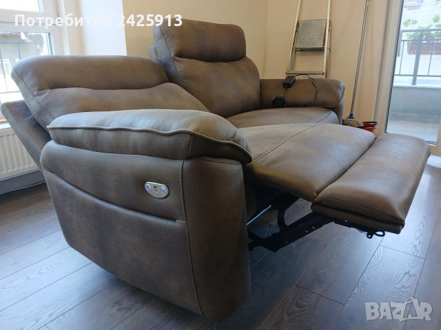 Диван Бостън тройка електрически, снимка 2 - Дивани и мека мебел - 55278047