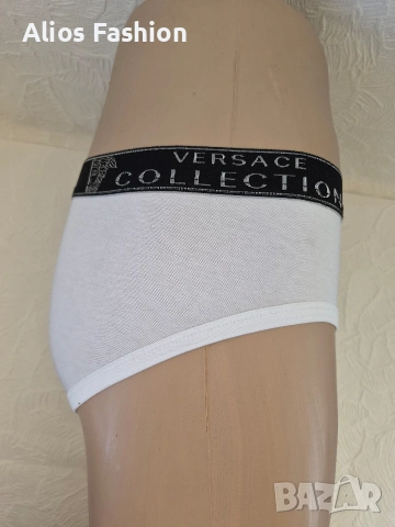 Мъжки слипове Versace Collection – Черни и Бели (Премиум качество, снимка 7 - Бельо - 54723008