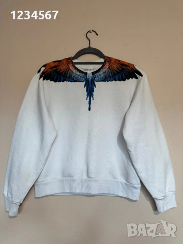 Marcelo Burlon Kids Printed Wings White Sweatshirt.