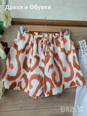 Летен сет къси панталони и топ лен ESPRIT и H&M , снимка 3 - Комплекти - 51483104