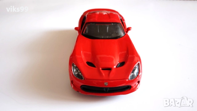 Bburago 2013 SRT Dodge Viper GTS - Мащаб 1:32, снимка 7 - Колекции - 53996549