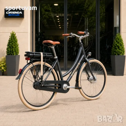 НОВ Електрически Велосипед Tretwerk Aurora E-Bike Black - БЕЗПЛАТНА ДОСТАВКА, снимка 4 - Велосипеди - 55388959