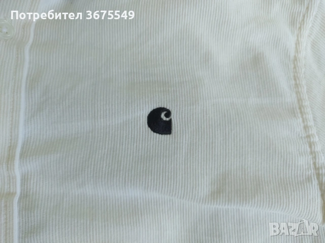 Мъжка риза Carhartt Madison Cord Shirt - размер S, снимка 4 - Ризи - 54179076