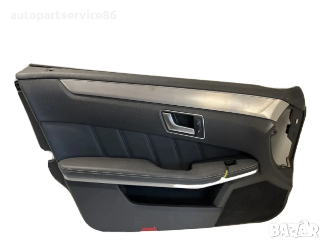 Вътрешна облицовка предна лява врата черна кожа за Mercedes W212 (2012) A2127201922