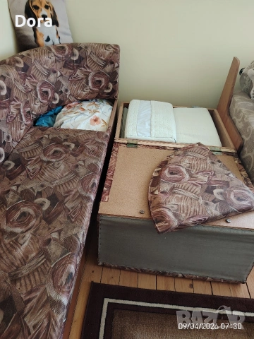 ъглов диван с 2 ракли, снимка 3 - Дивани и мека мебел - 54221666