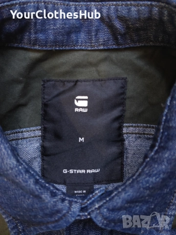 G-Star Raw 3301 PM M size Мъжка риза с дълъг ръкав, снимка 6 - Ризи - 54449784
