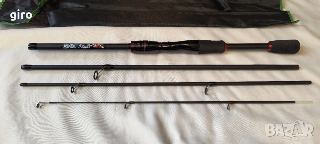 Ултра лайт карбонов спининг 180см.на 4 части, снимка 3 - Въдици - 54667745