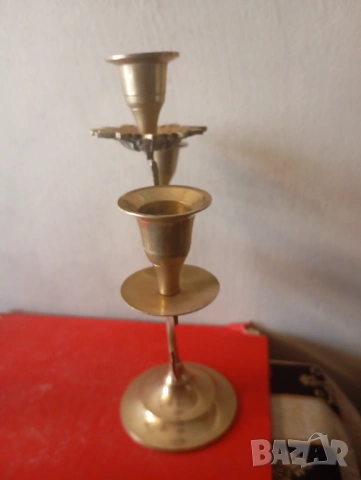 Винтидж свещник, снимка 4 - Други ценни предмети - 54287032