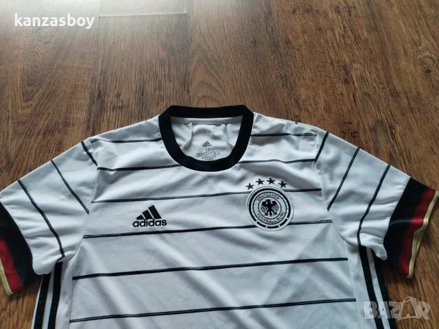 ADIDAS Germany Football Soccer Home Shirt 2020-22 - мъжка колекционерска тениска КАТО НОВА М, снимка 3 - Тениски - 55252740