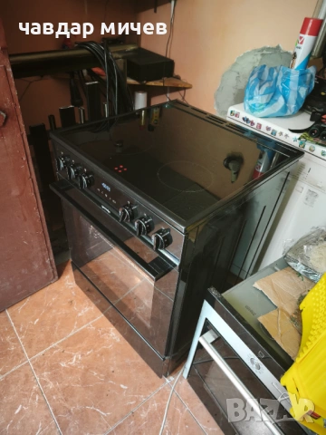 Черна свободно стояща печка Gorenje , снимка 14 - Печки, фурни - 54720366