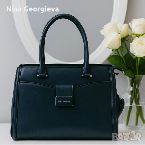 Дамска елегантна чанта, Silviarosa, снимка 2 - Чанти - 55051311