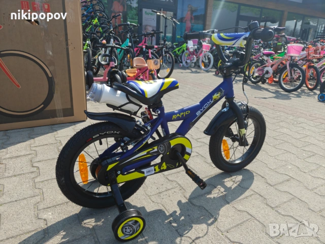 X Детски велосипед 14" RAPID blue, снимка 11 - Велосипеди - 54395035