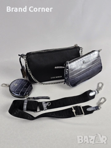 Нова дамска чанта Steve Madden BURGE SET с портмоне , снимка 2 - Чанти - 54354876