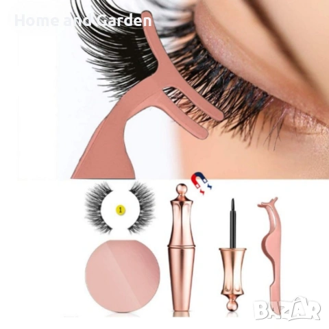 Ръчно изработени изкуствени мигли 3D с магнити - лесно поставяне и естествен вид, снимка 5 - Козметика за лице - 54027913