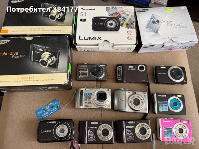 Комплект камери употребявани с 16 компактни фотоапарата и Feiyu Tech Summon Plus 4k гимбал, снимка 18 - Фотоапарати - 54697559