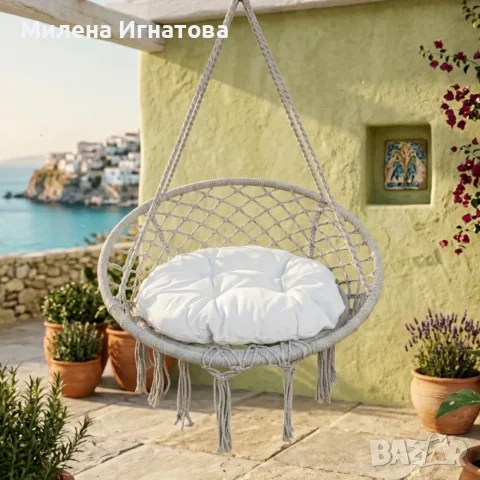 Висяща градинска люлка, снимка 8 - Градински мебели, декорация  - 55437391