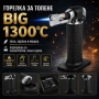 Нова газова горелка за топене Jet Torch до 1300C кухненска сладкарска крем брюле запояване разтапяне, снимка 1