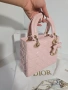 Lady Dior Дамска Розова Чанта От Агнешка Кожа Код Brand Luxury Fashion20, снимка 8