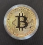 Юбилейна Биткойн монета Bitcoin сувенирна позлатена колекционерска монета , снимка 1