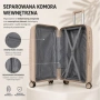 Комплект куфари за пътуване 3 в 1 на колелца, поликарбонат, БЕЖОВИ, снимка 6