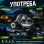 Мощен акумулаторен LED челник фенер за глава USB къмпинг лов риболов палатка велосипед бягане колело, снимка 4
