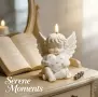3D ангел свети крака и сърце силиконов молд форма свещи гипс сапун смола фондан декорация торта , снимка 1