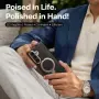 TORRAS Ostand Spin VegSkin Series за Samsung Galaxy Z Fold8 Ultra Магнитен Кожен Калъф със 360° Стой, снимка 3