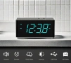 iTOMA Bluetooth Будилник Стерео Колонка FM Радио Двоен Будилник USB Зарядно, снимка 11