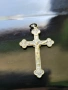 Стар посребрен бронзов Кръст ITALY, снимка 4
