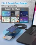 USB Smart Card Reader с NFC – четец за смарт карти, лични карти и SIM карти, снимка 4