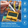 Нов комплект DYMO Rhino 18445 винил етикет лента 19 мм x 5.5 м бяла 4 броя, снимка 7