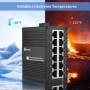Нов ATROODAC  професионален, индустриален гигабитов Efhernet суитч, комутатор, снимка 6