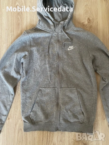 NIKE M Club Hoodie FZ BB – Суитшърт/Худи с цип, Размер S, Стилен и Удобен, снимка 3 - Суичъри - 54084223