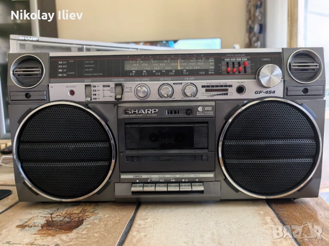 Ретро касетофон Boombox Sharp GF-454H – Перфектно състояние! Работещ!