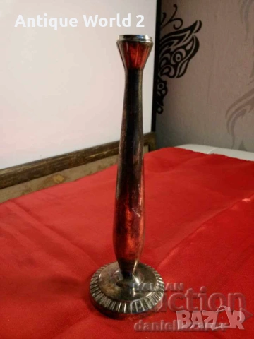 Старинен Малък Немски Посребрен Свещник WMF ,1935г