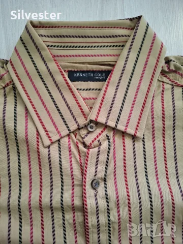 Мъжка официална маркова риза Kenneth Cole NEW YORK, размер XL, NEW